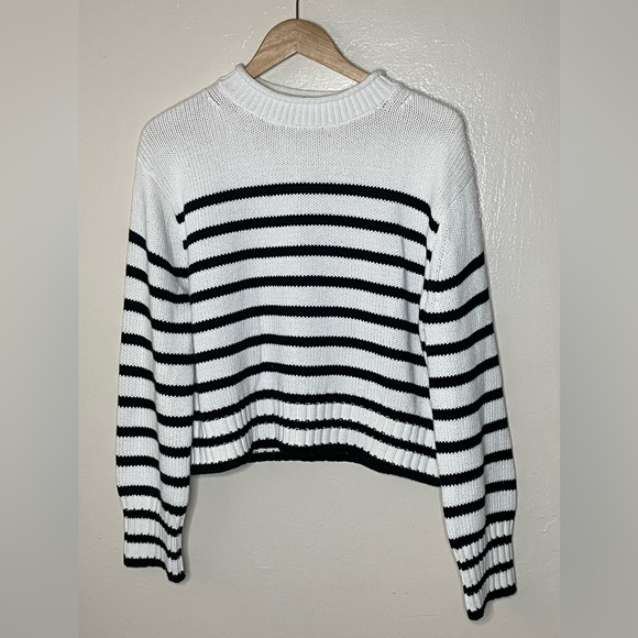 J.crew stripped knit crew neck pullover sweater - Picture 2 of 16